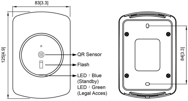 Đầu đọc vừa thẻ Proximity 125Khz vừa qrcode Pegasus PQ-510NR2D01 - Hình ảnh 2