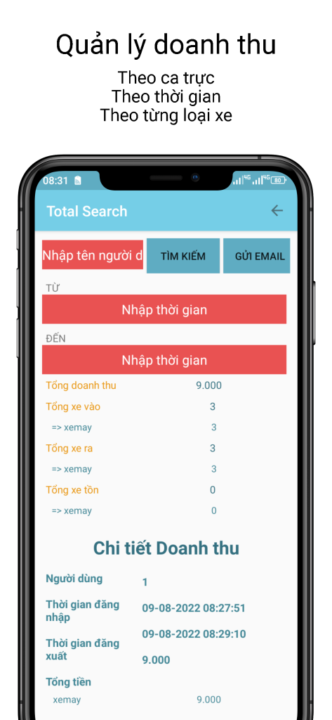 Phần mềm giữ xe trên điện thoại tích hợp AI nhận dạng biển số - Offline version