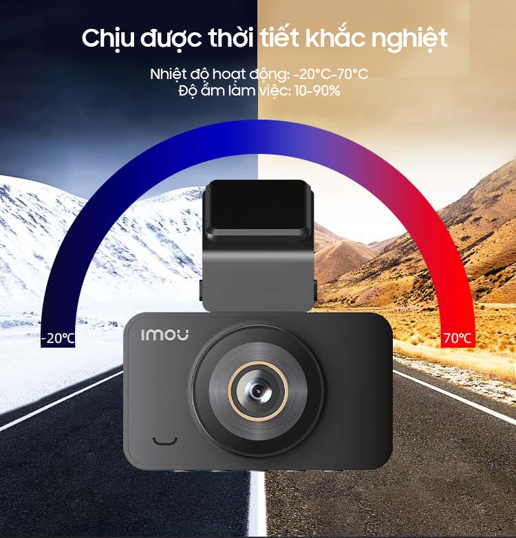 Camera hành trình IMOU S400 - Độ phân giải 4MP, Ghi hình 2K, Màn hình 3inch, BH 24 tháng.