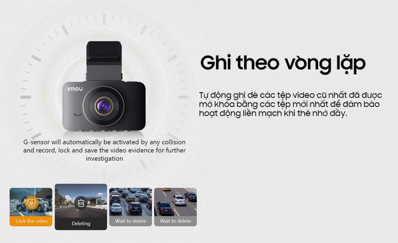 Camera hành trình IMOU S400 - Độ phân giải 4MP, Ghi hình 2K, Màn hình 3inch, BH 24 tháng.