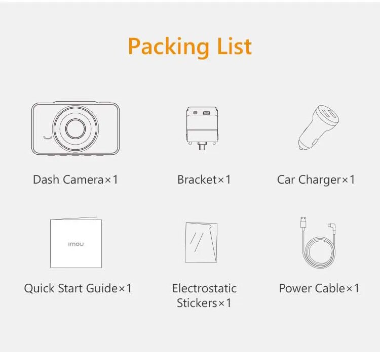Camera hành trình IMOU S800 - Độ phân giải 8MP, Ghi hình 4K, Màn hình 3inch, có GPS, BH 24 tháng.