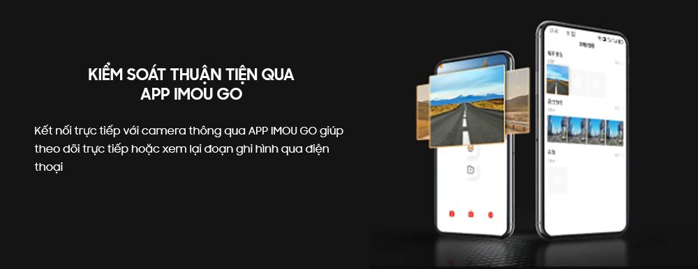 Camera hành trình IMOU S800 - Độ phân giải 8MP, Ghi hình 4K, Màn hình 3inch, có GPS, BH 24 tháng.