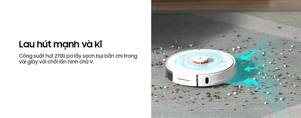 Robot hút bụi IMOU RV-L11, Lực Hút 2700PA, Pin 3000mAh, Không có Thùng rác, BH 24 tháng