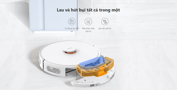 Robot hút bụi IMOU RV-L11, Lực Hút 2700PA, Pin 3000mAh, Không có Thùng rác, BH 24 tháng